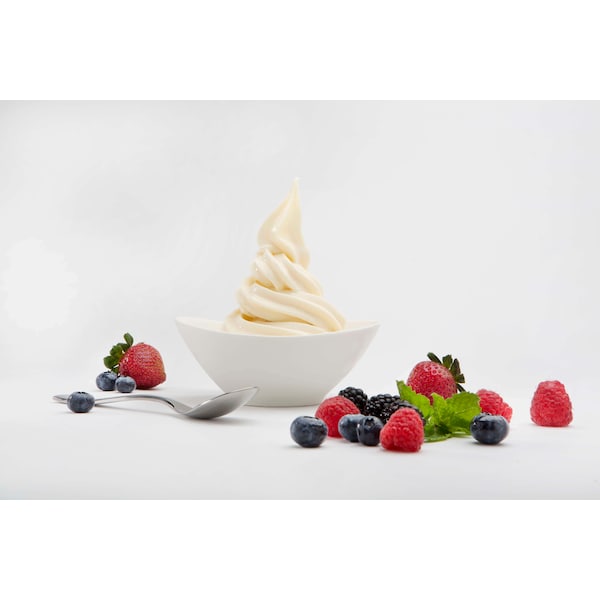 Mezcla suave de helado de vainilla sin lactosa y baja en grasa Frostline Frostline, 6 libras, paquete de 6 - D400-C4000.