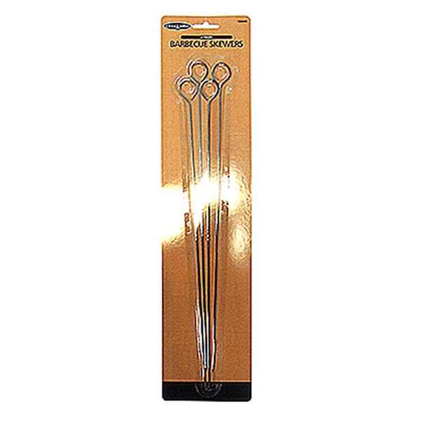 Patioplus 00320TVA Barbecue Skewers - Chrome-Plated - 15 in., 4PK - PA3858945