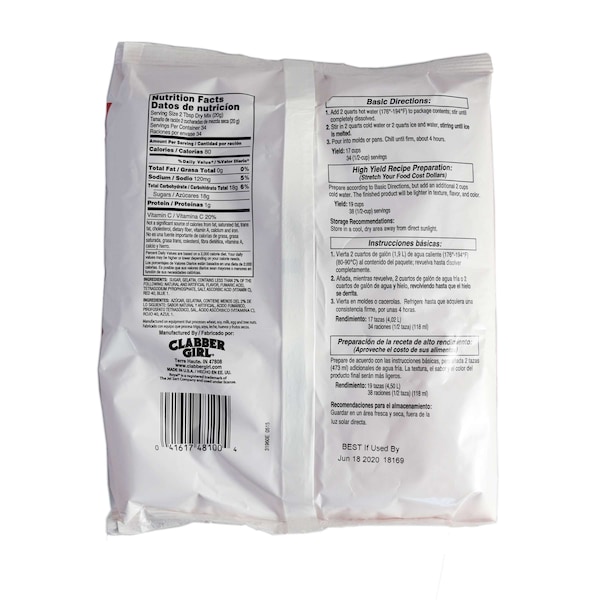 Mezcla de Gelatina de Fresa Real Real de 24 oz., Paquete de 12 - 48100