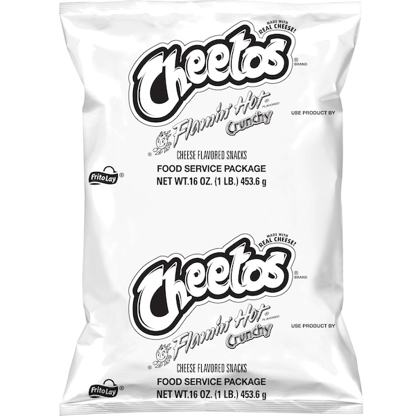 Cheetos Cheetos botanas con sabor a queso picante Flamin Hot de 16 oz. en bolsa de plástico, paquete de 6 - 00028400125918