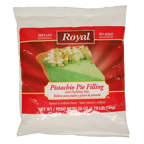 Mezcla de pudín instantáneo de pistache Royal Royal de 28 oz., paquete de 12 - 48524