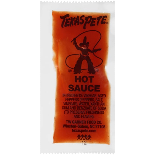 Texas Pete Salsa Picante Texas Pete de 7g, paquete de 500 unidades - 1.00347