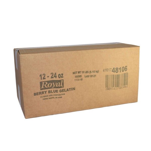 Mezcla de Gelatina Royal Royal Berry Blue 24 oz., paquete de 12 - 48106