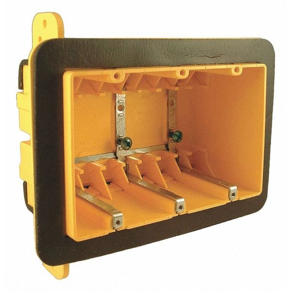 Raco Electrical Box, 51 cu in, 1 Gang, Steel - 2003FBAR