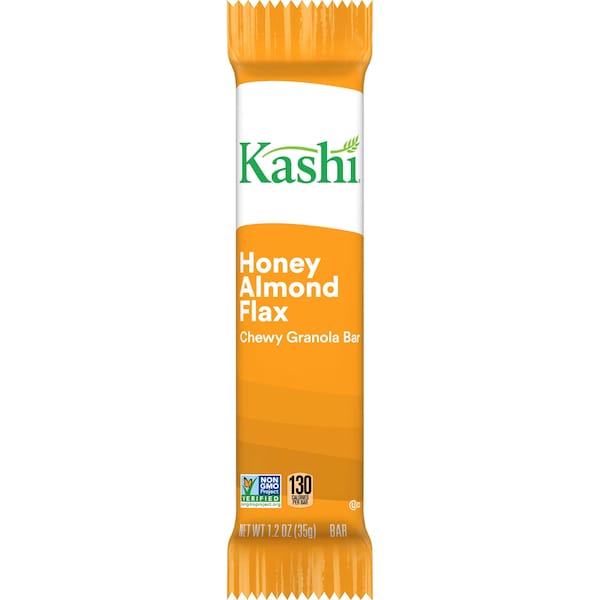 Barritas de granola masticables de almendra, miel y linaza Kashi Kashi, 1.2 oz, paquete con 72 unidades - 1862737949