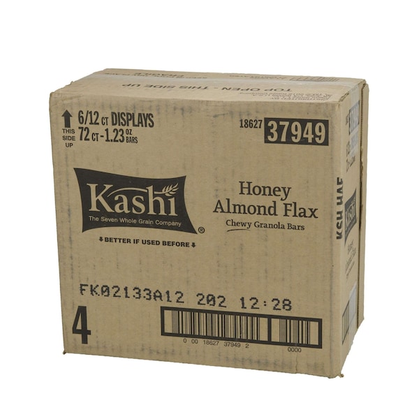 Barritas de granola masticables de almendra, miel y linaza Kashi Kashi, 1.2 oz, paquete con 72 unidades - 1862737949