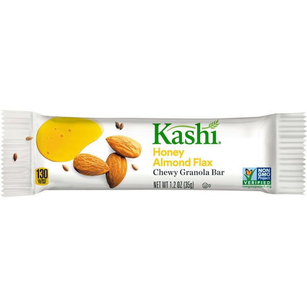 Barritas de granola masticables de almendra, miel y linaza Kashi Kashi, 1.2 oz, paquete con 72 unidades - 1862737949
