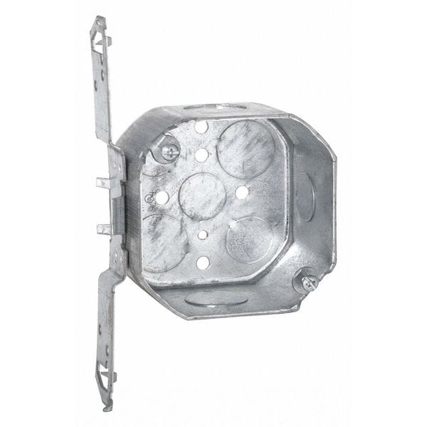 Raco Electrical Box, 21.5 cu in, Octagon Box Type, Steel, Octagon Shape - 167TS