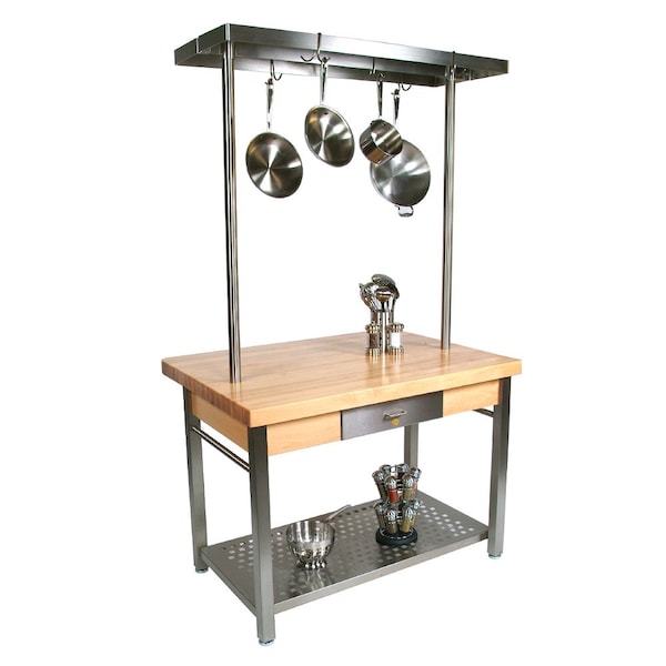 John Boos & Co Cucina Grnd, Dp lef, Cstr, Rck, 60x36x2-1/4" - CUCG11C-PRG60