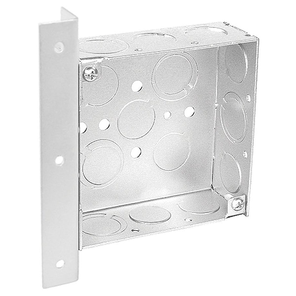 Southwire Electrical Box, 21 cu in, Square Box Type, 4 Gangs, Steel, Square Shape - 52151-AB