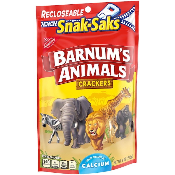 Barnum Nabisco Barnums Animal Crackers Lunchbox Snak Saks 8 oz., PK12 - 00746

Barnums Animal Crackers Lunchbox Snaks Saks de Barnum Nabisco 8 oz., paquete de 12 - 00746