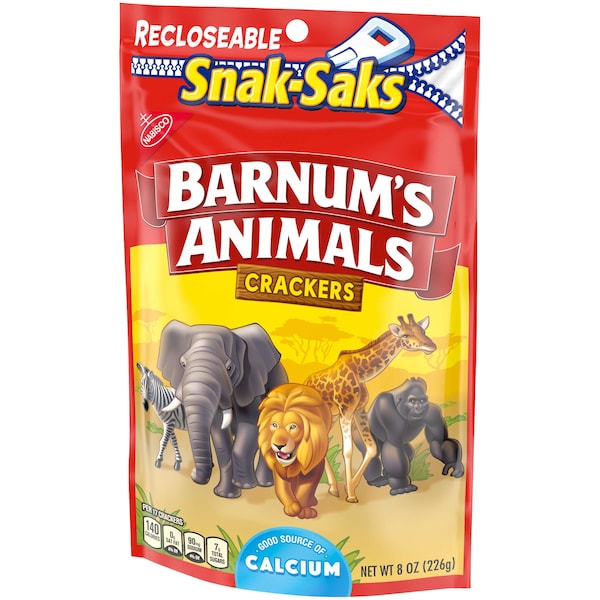 Barnum Nabisco Barnums Animal Crackers Lunchbox Snak Saks 8 oz., PK12 - 00746

Barnums Animal Crackers Lunchbox Snaks Saks de Barnum Nabisco 8 oz., paquete de 12 - 00746