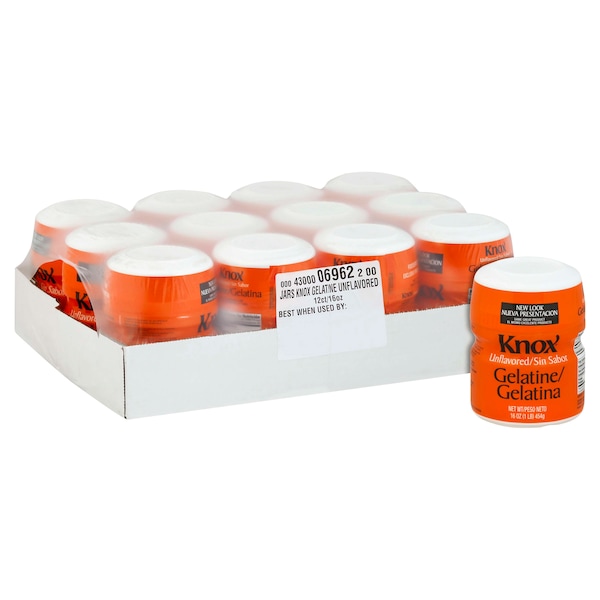 Knox Knox Gelatina sin sabor de 1 libra, PK12 - 00043000069622