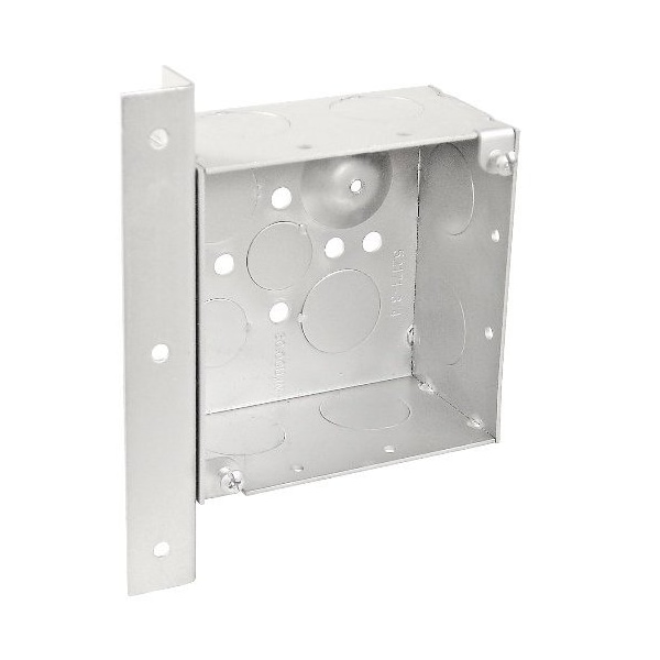 Southwire Electrical Box, 30.3 cu in, Square Box Type, 4 Gangs, Steel, Square Shape - 52171-3/4AB