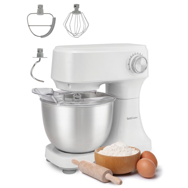 Betty Crocker Stand Mixer, 3.7-Qt Electric Mixer with 10 Speeds - BC-4325W