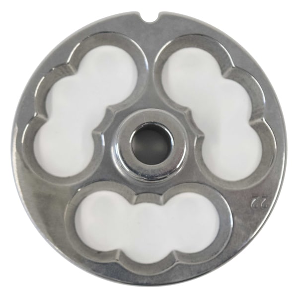 American Eagle AE-G22N/06-00 #22 Grinder Plate 0MM  (STUFFER PLATE/3 HOLE PLATE) - AE-G22N/06-00