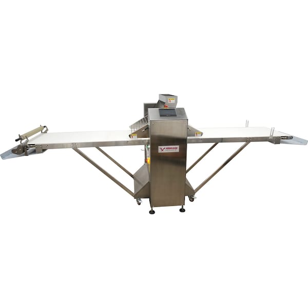 American Eagle AE-DS650ZD-SS Fully Automatic Stainless Steel Dough Sheeter Floor Type 25.5" W x 146"L, 220V/1Ph - AE-DS650ZD-SS