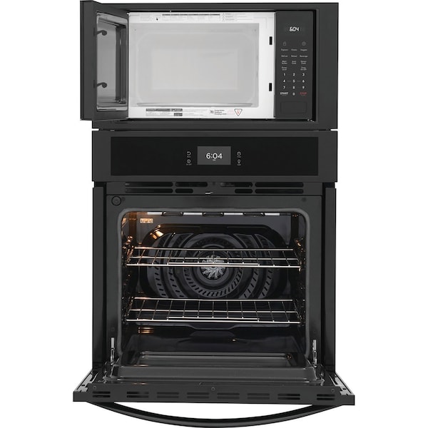 Almo Frigidaire 27-in. Combination Electric Wall Oven and Microwave in Black - FCWM2727AB