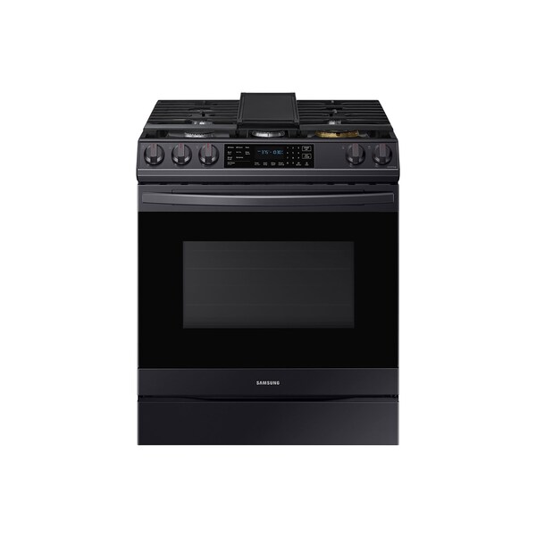 Almo 6.0 cu ft. Smart Slide-in Gas Range with Air Fry and Convection in Black Stainless Steel - NX60T8511SG