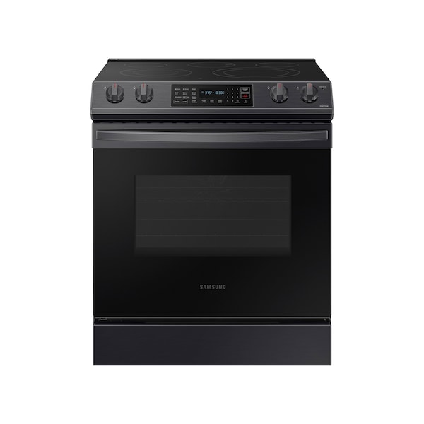 Almo 6.3 cu. ft. Smart Slide-in Electric Convection Range in Black Stainless Steel - NE63T8311SG