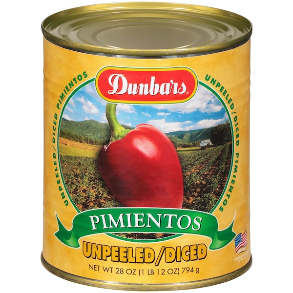 Dunbar 2.5 Pimientos Picados sin Pelar, PK12 - 07084411120001