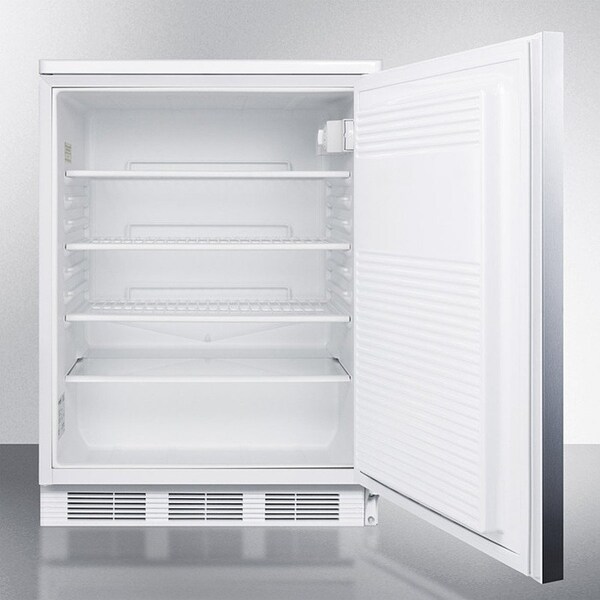 Summit Appliance Div. Summit  Commercial Built In Undercounter Refrigerator W/Lock 5.5 Cu. Ft. White - FF7LWSSHH