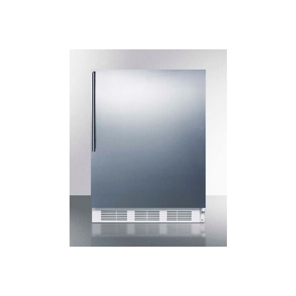 Summit Appliance Div. Summit-Built-In Undercounter Refrigerator-Freezer, 5.1 Cu. Ft., 24" Wide - CT661WBISSHV