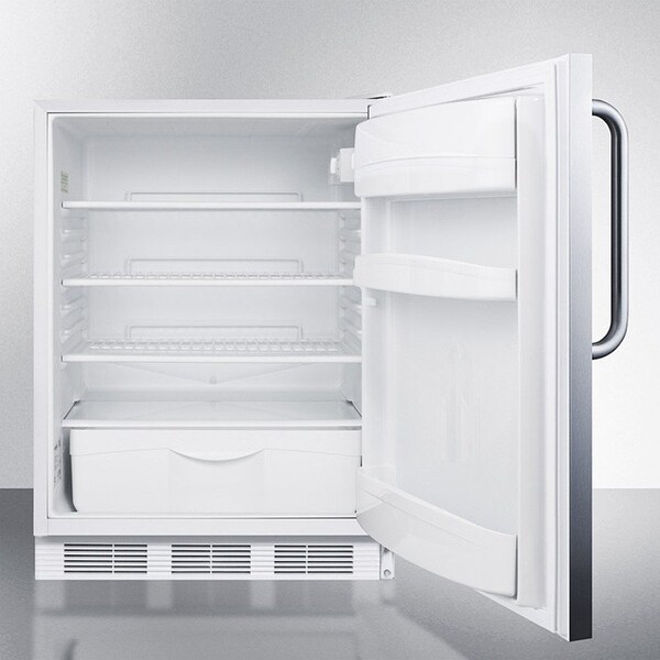 Summit Appliance Div. Summit-ADA Comp All-Refrigerator For Freestanding Use, , S/S Door, , Lock - FF6LW7SSTBADA