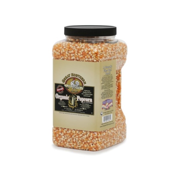 Palomitas de maíz orgánicas amarillas gourmet Great Northern Popcorn 4220, todo natural, 7 libras - 269901KDW