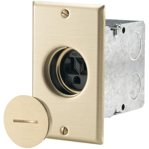 Eaton Wiring Devices Floor Box Receptacle, 2 -Pole, 125 V, 15 A - TR5797