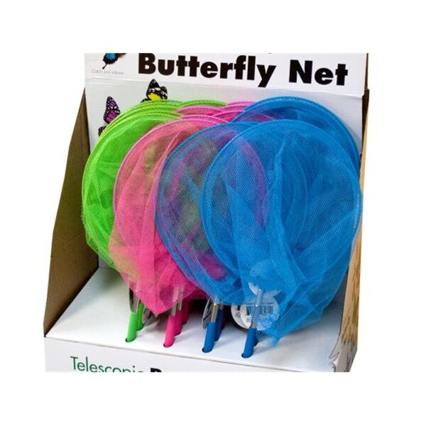 Kole Imports Bulk Buys OL492-24 Telescopic Butterfly Net Countertop Display - 24 Piece -Pack of 24 - OL492-24