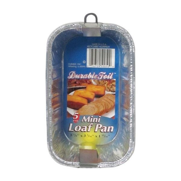 Home Plus Home Plus 6392096 3.18 x 5.62 in. Durable Foil Mini Loaf Pan - Silver- pack of 12 - 6392096