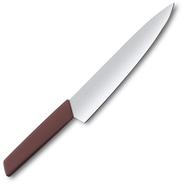 Swiss Army Brands 2024 Victorinox Kitchen Swiss Modern 8.5In Carving Knfie Grape-Red - VIC-6.9016.221B