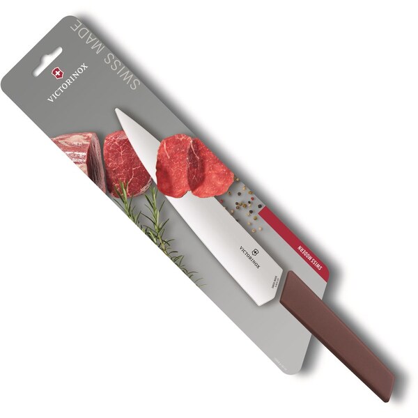 Swiss Army Brands 2024 Victorinox Kitchen Swiss Modern 8.5In Carving Knfie Grape-Red - VIC-6.9016.221B