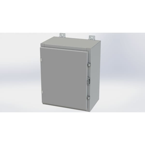 Saginaw Control & Engineering Carbon Steel Electrical Enclosures, 20 in H, 10 in D, 16 in W, NEMA 4, Hinged - SCE-20H1610LP