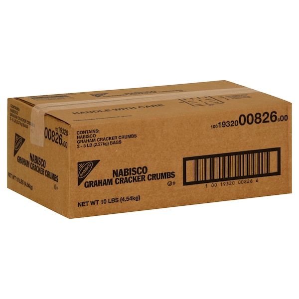 Migajas de galletas Graham de Nabisco de 5 libras, paquete de 2 - 00826.