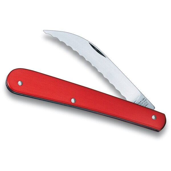 Swiss Army Brands 2023 Victorinox 40990 Kitchen Red Folding Knives, 20.5In Folding Blade, Serrated Edge, Alox - VIC-0.7830.11