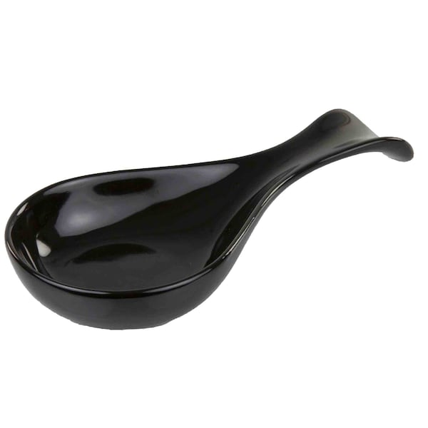 Hds Trading Ceramic Spoon Rest, Black - ZOR96058