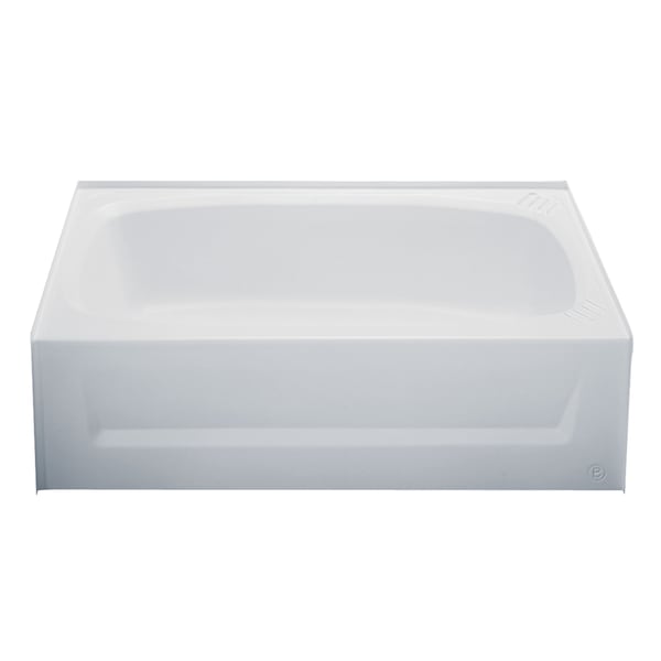 Kinro Composites Kinro W2754A RH-SPK ABS Bath Tub with Apron - 27" x 54", Right Hand, White - 209716
