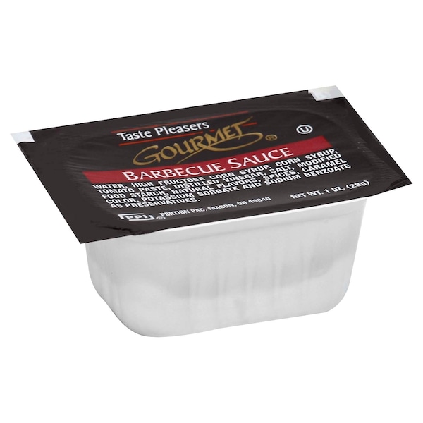 Salsa Gustadora de Sabor de Barbacoa 1 oz., Paquete de 100 - 00716037279455
