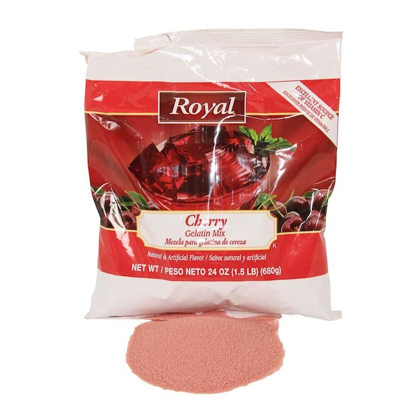 Gelatina de Cereza Real Royal de 24 oz., PK12 - 48101