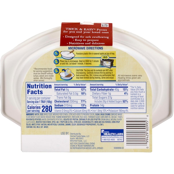 Pan francés de canela de arce puro y puré Thick & Easy de 7 oz., paquete de 7 - 60742