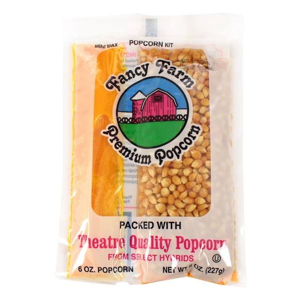Charola de Empaque de Cash & Carry Fancy Farms Palomitas de Maíz de 8 oz., PK45 - 4050-66
