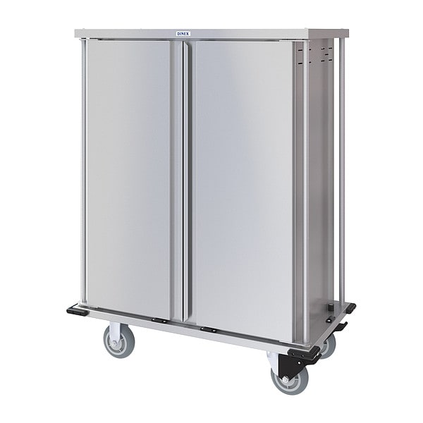 Carlisle Dinex Meal Delivery Cart, Silver, S56 1/8 in H - DXPTQC1T2D18