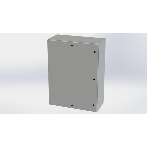 Saginaw Control & Engineering Carbon Steel Electrical Enclosures, 48 in H, 16 in D, 36 in W, NEMA 3R, 4, 12, 13, Hinged - SCE-48EL3616LP