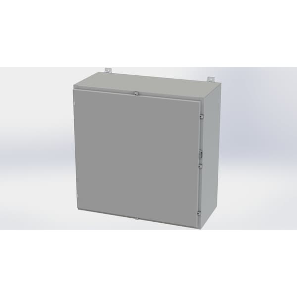 Saginaw Control & Engineering Carbon Steel Electrical Enclosures, 36 in H, 16 in D, 36 in W, NEMA 4, Hinged - SCE-36H3616LP