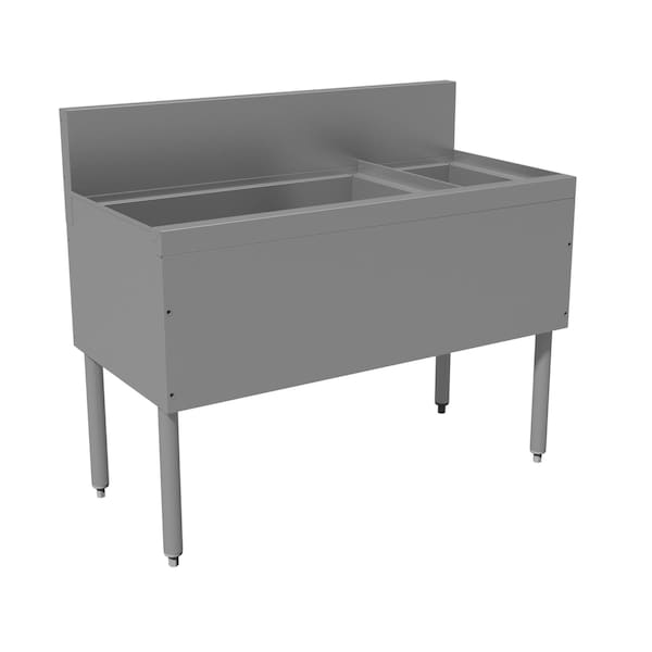 Advance Tabco Prestige Ice Chest 48 in.W x 20 in.D x 36 in.H 7 in.H backsplash - PRC-19-48L