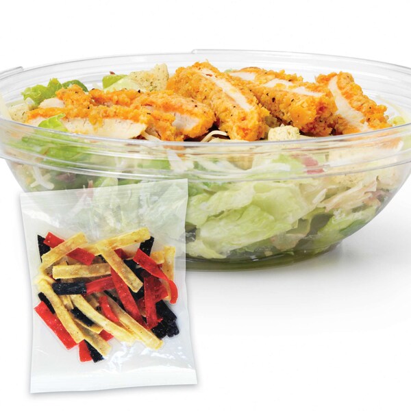 Tiras de Tortilla Tricolor Fresh Gourmet de 0.5 oz., paquete de 100 - 43169