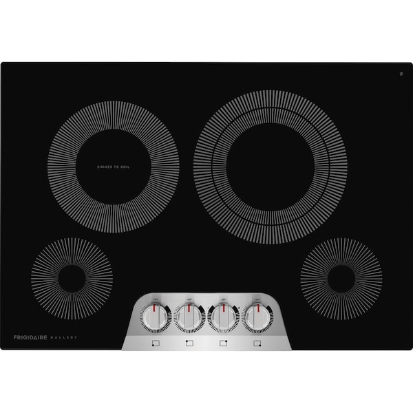 Almo 30-in. EvenTemp Technology Electric Cooktop with 4 Burners and Expandable Element - GCCE3049AS