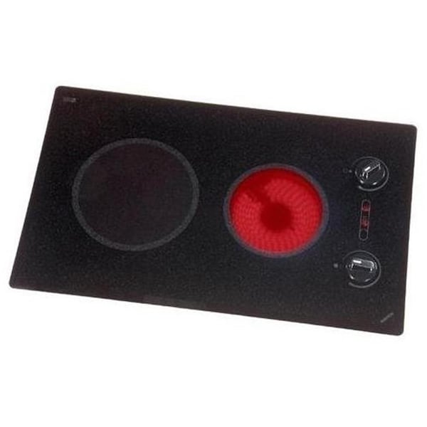 Kenyon Mediterranean Series Large 2-burner Cooktop- black with analog control- 6 .50 & 8 inch 240V UL - B41511